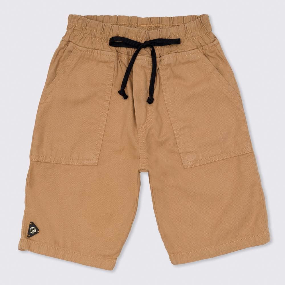 Bermuda 4 a 10 anos Sarja com Bolsos Hot Dog