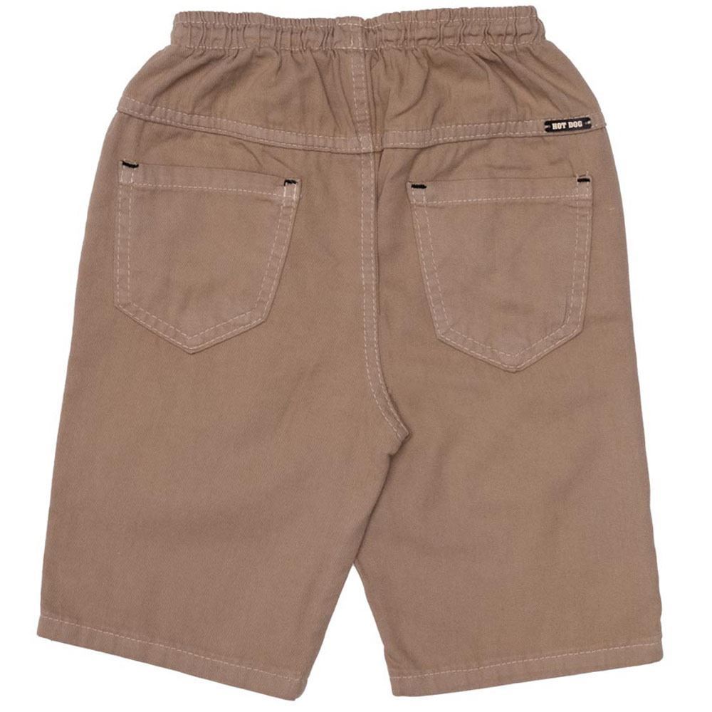 Bermuda 4 a 10 anos Sarja Cós de Elástico Hot Dog