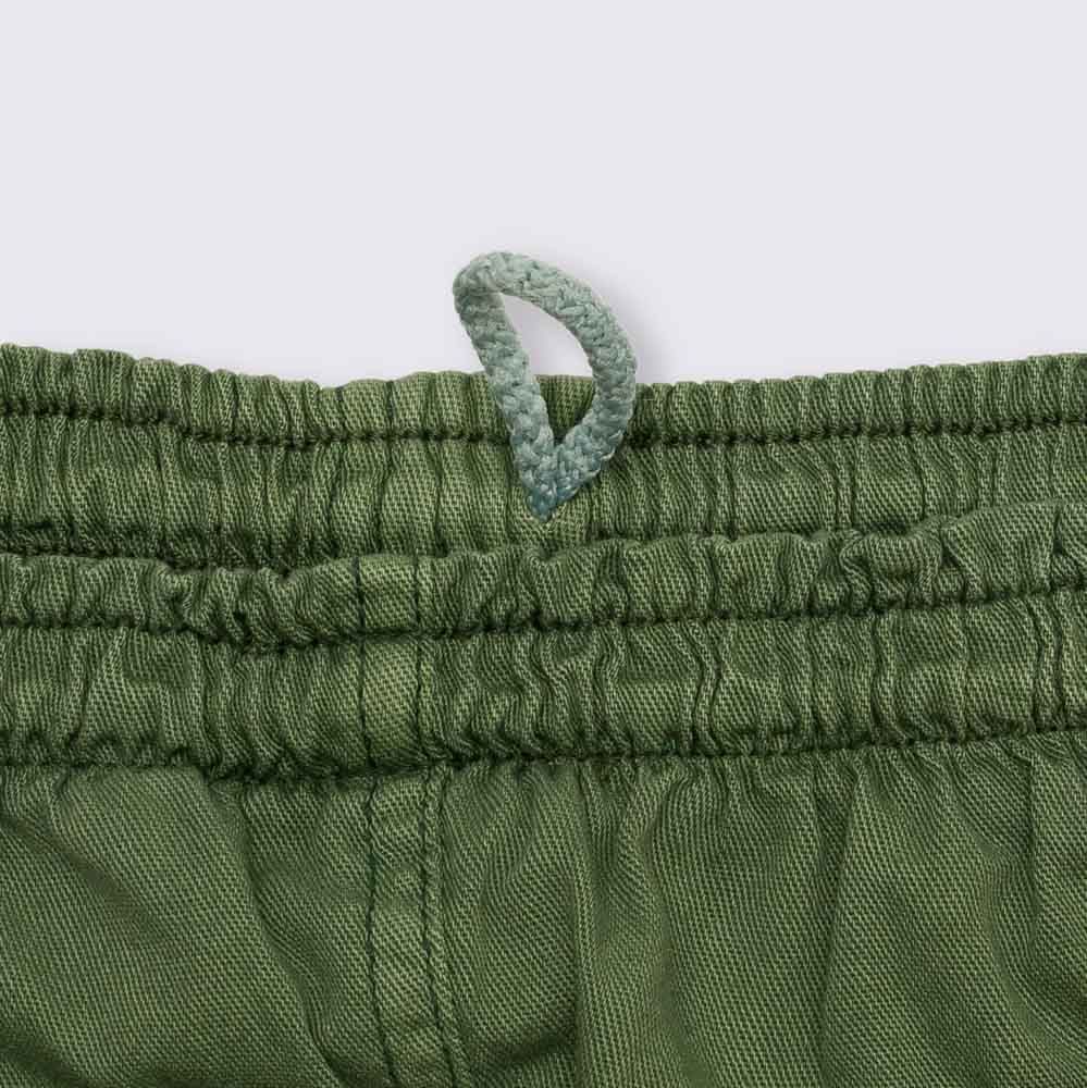 Bermuda 4 a 10 anos Sarja Elástico Cós Hot Dog