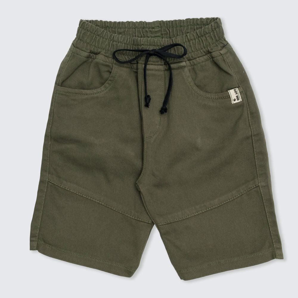 Bermuda 4 a 10 anos Sarja Tipo Malha Costura Hot Dog