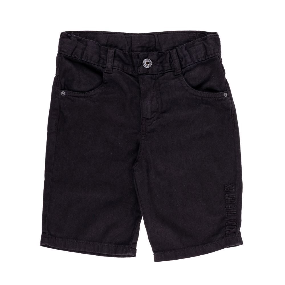 Bermuda de 4 a 10 Anos Sarja com Bordado Hot Dog