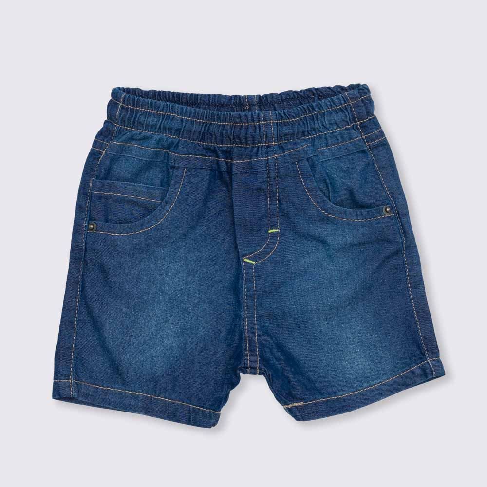 Bermuda de Bebê Jeans Cós de Elástico Yoyo Baby