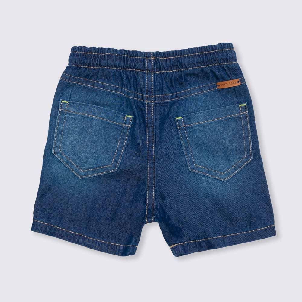 Bermuda de Bebê Jeans Cós de Elástico Yoyo Baby