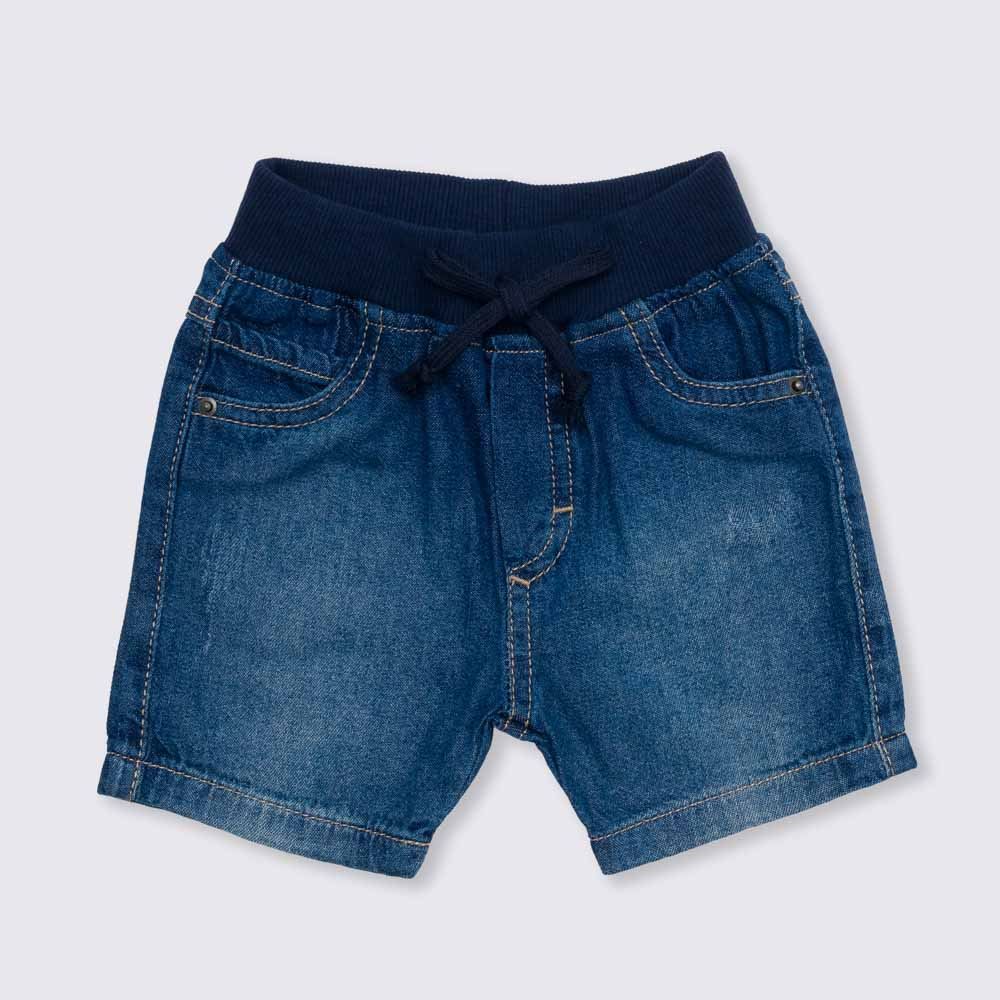 Bermuda de Bebê Jeans Cós Ribana Yoyo Baby