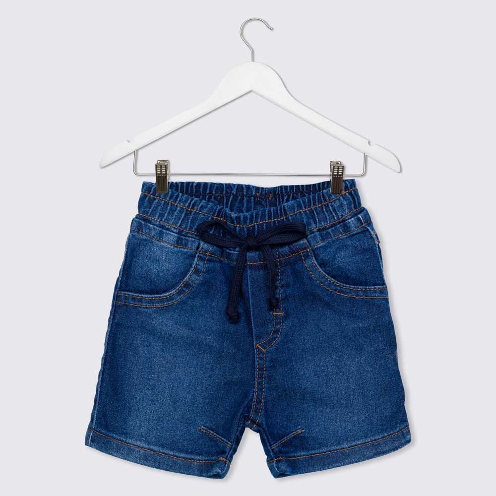 Bermuda de Bebê Jeans Jogger Costura Yoyo Baby