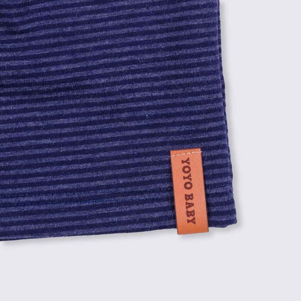 Bermuda de Bebê Listrado Moletom Yoyo Baby