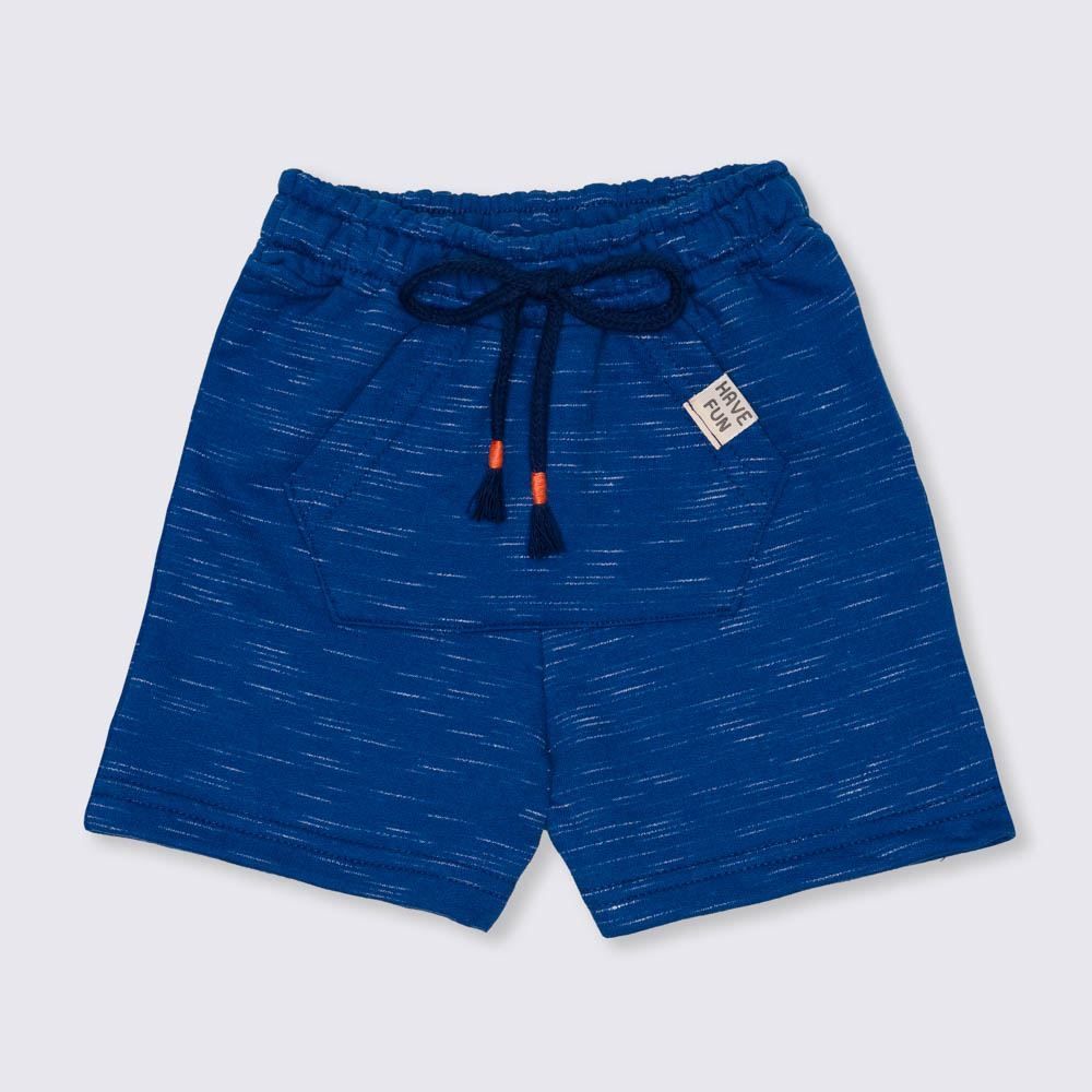 Bermuda de Bebê Menino Moletom Bolsos Cargo Yoyo Baby