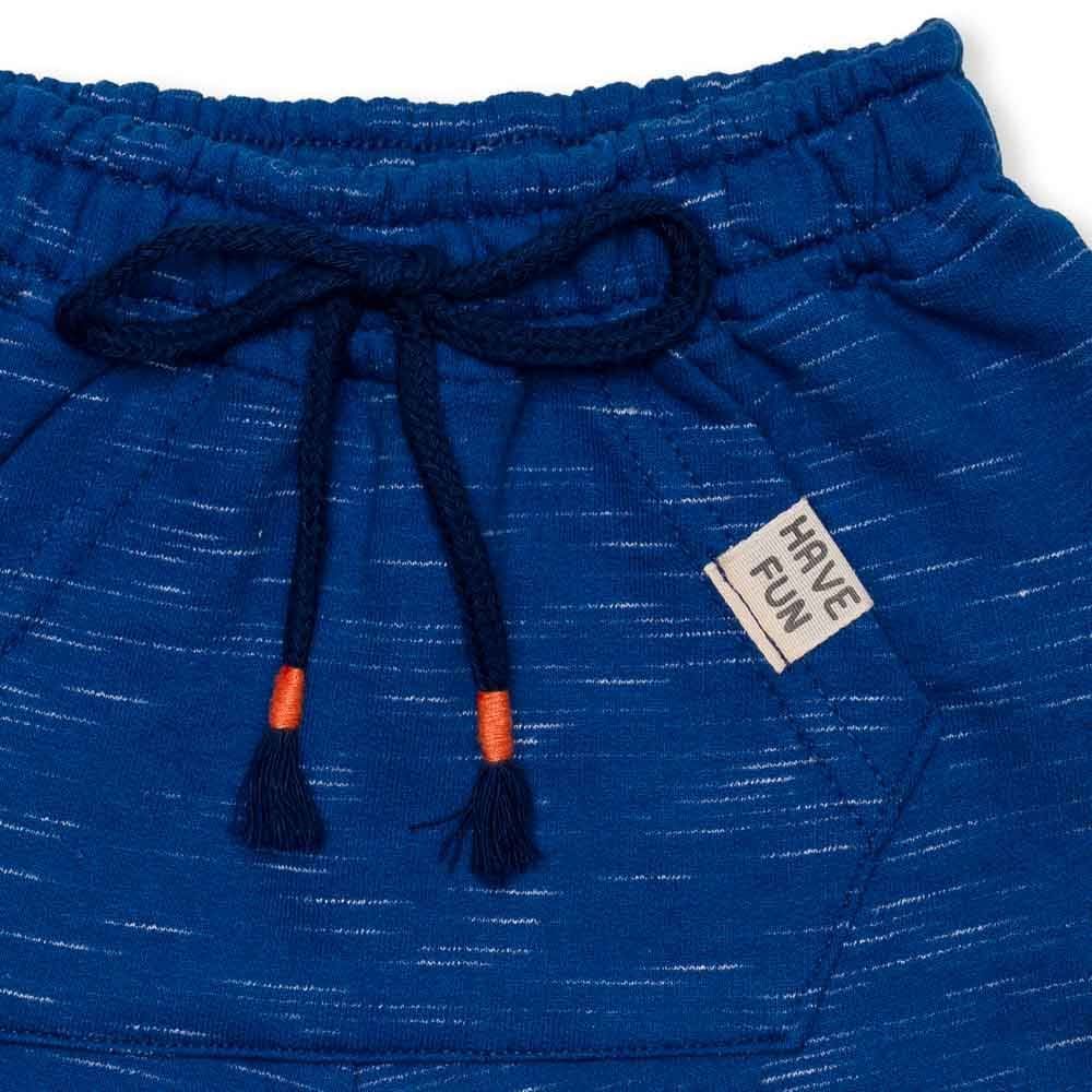 Bermuda de Bebê Menino Moletom Bolsos Cargo Yoyo Baby