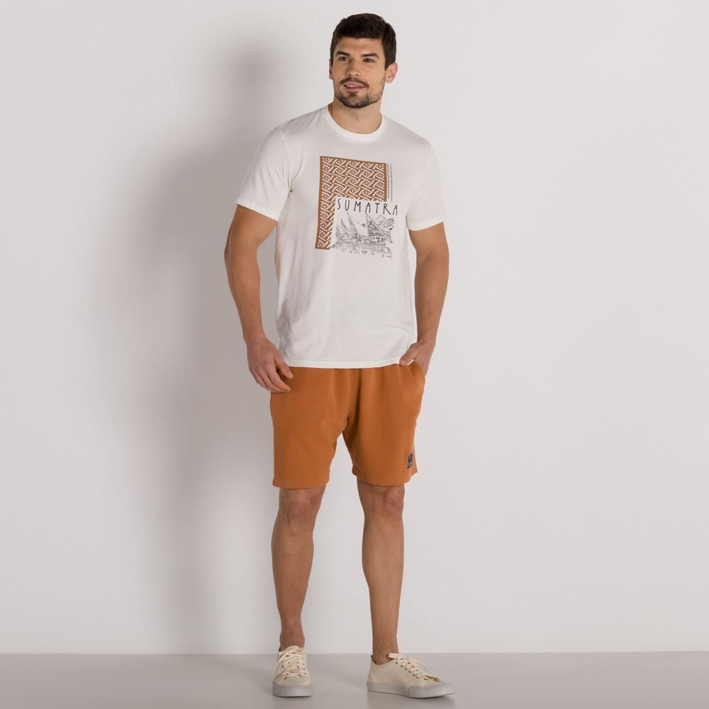 Bermuda de Moletom Estonada Wild Flower Thing
