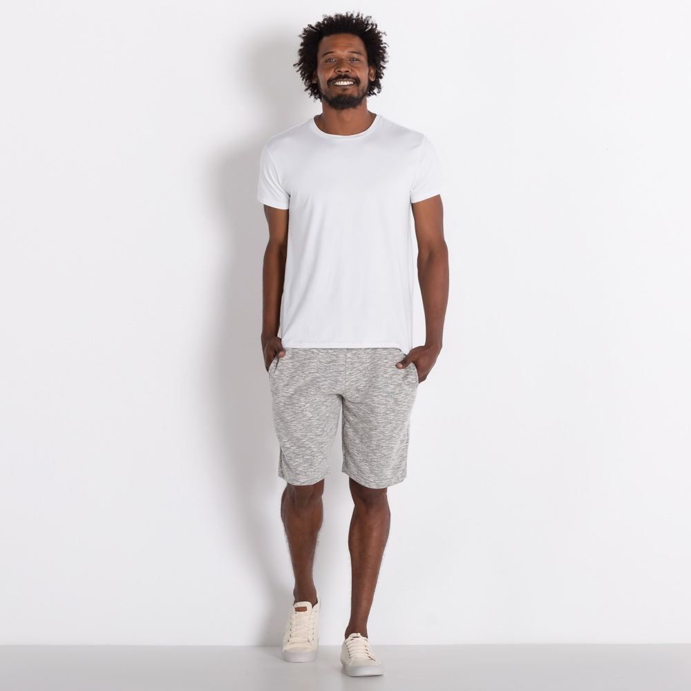 Bermuda de Moletom sem Pelúcia Colisão