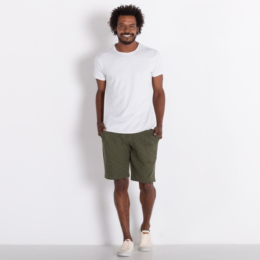 Bermuda de Moletom sem Pelúcia Colisão