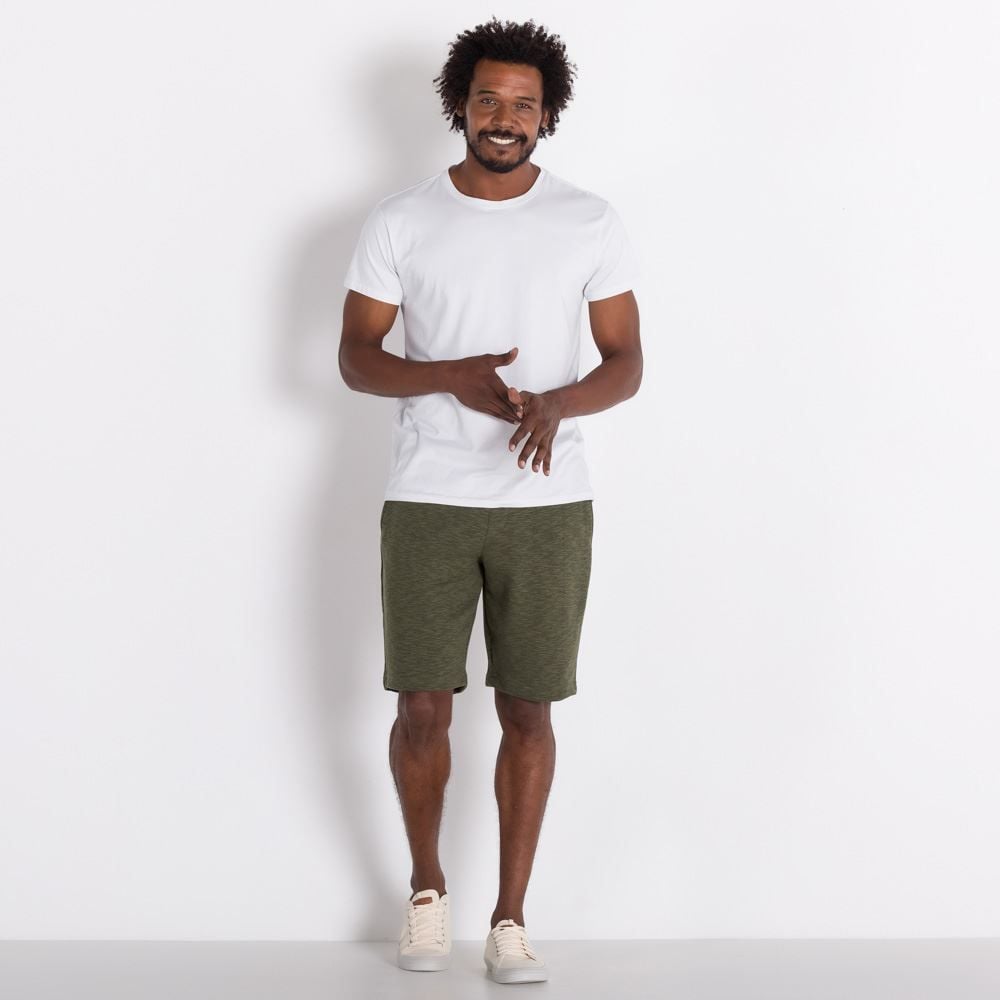 Bermuda de Moletom sem Pelúcia Colisão