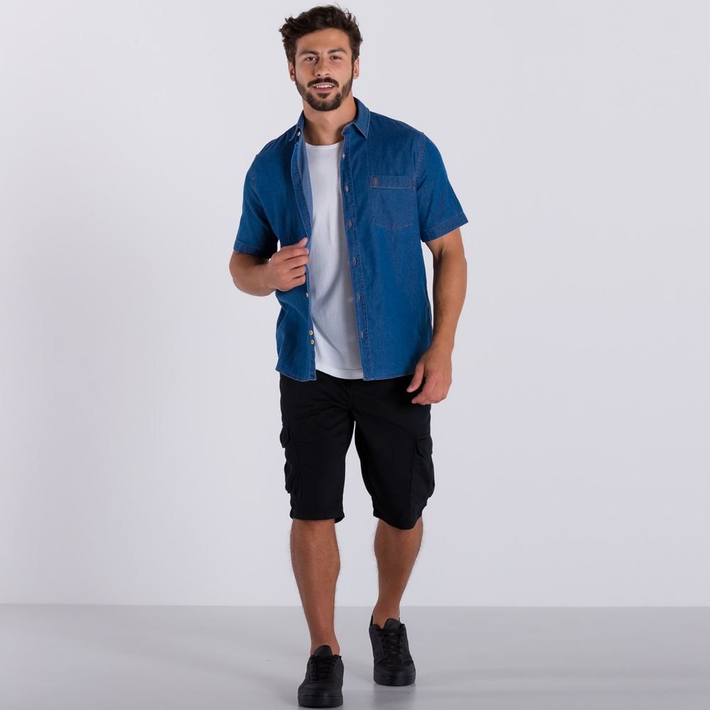 Bermuda de Sarja Cargo Marc Alain