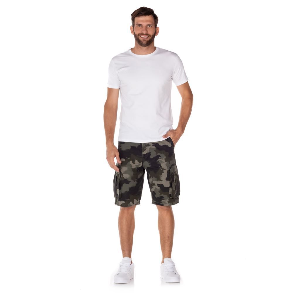 Bermuda em Sarja Camuflada Nicoboco