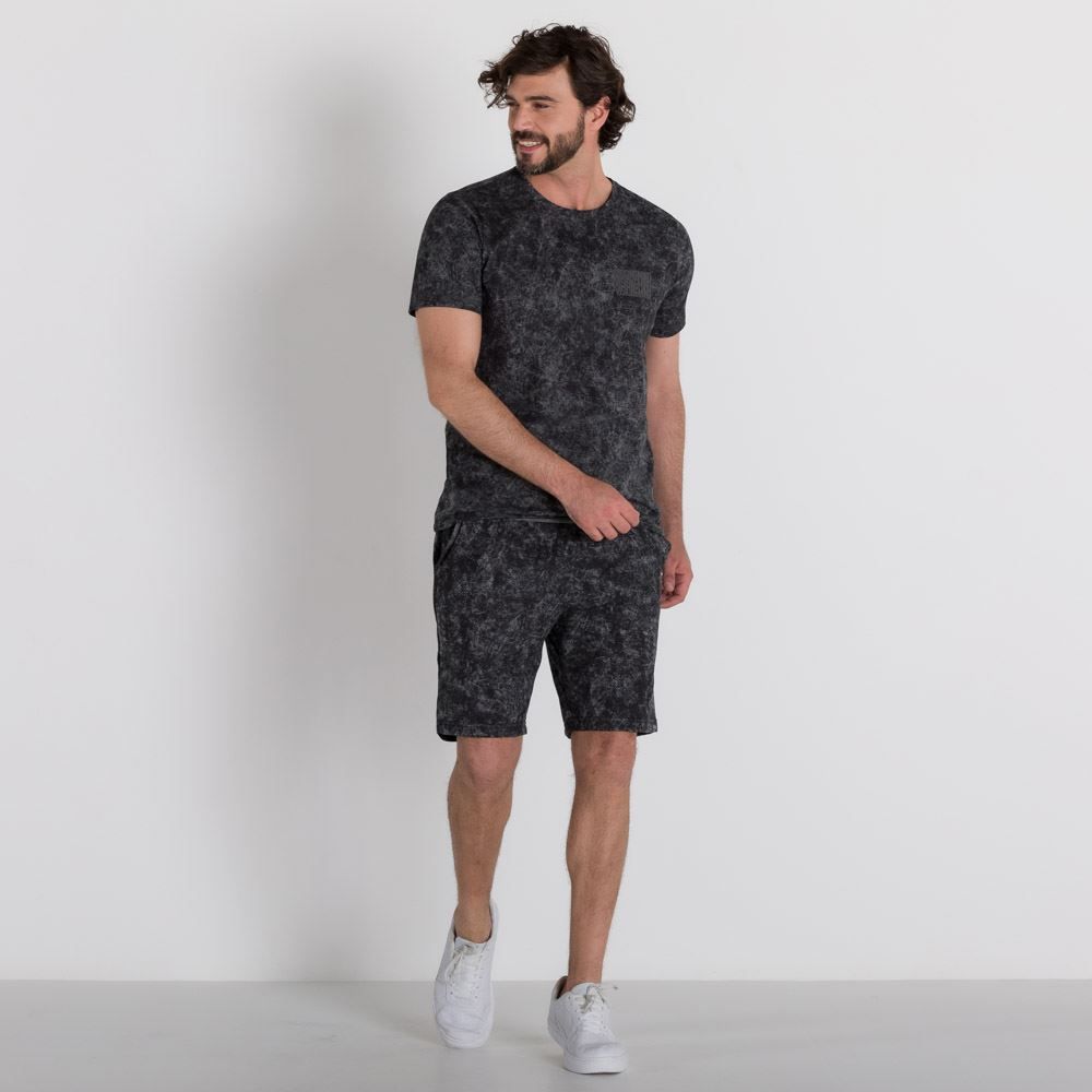 Bermuda Estonada com Cordão Thing