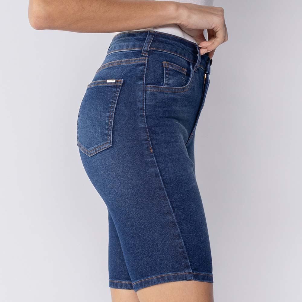 Bermuda Feminina Jeans Ciclista Patricia Foster