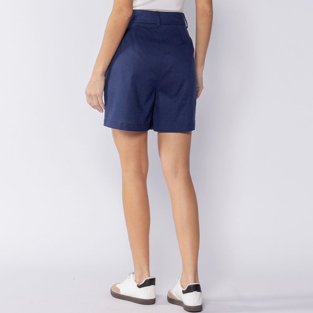 Bermuda Feminina Em Linho Patricia Foster