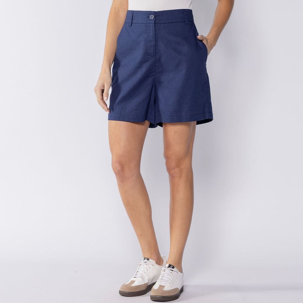 Bermuda Feminina Em Linho Patricia Foster