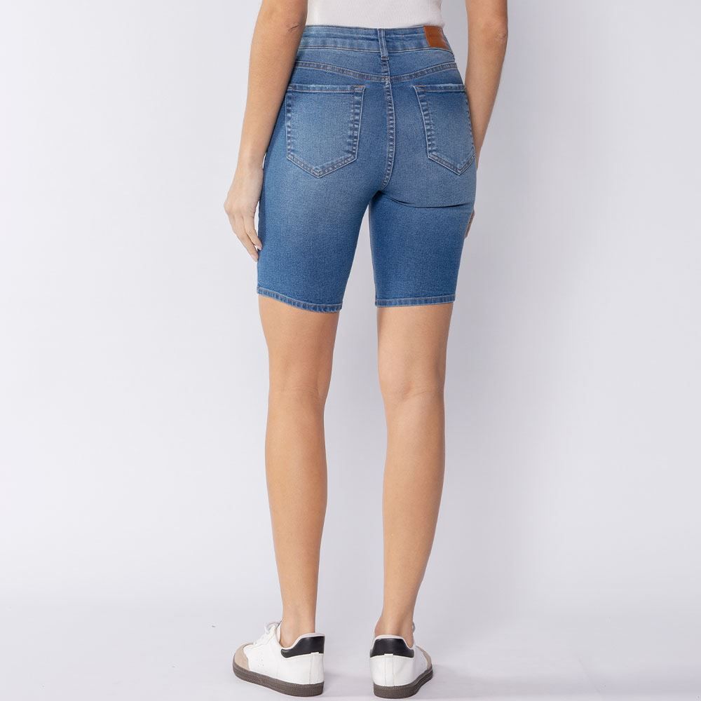 Bermuda Feminina Jeans Ciclista Patricia Foster