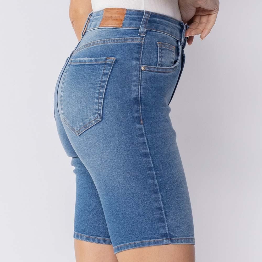 Bermuda Feminina Jeans Ciclista Patricia Foster
