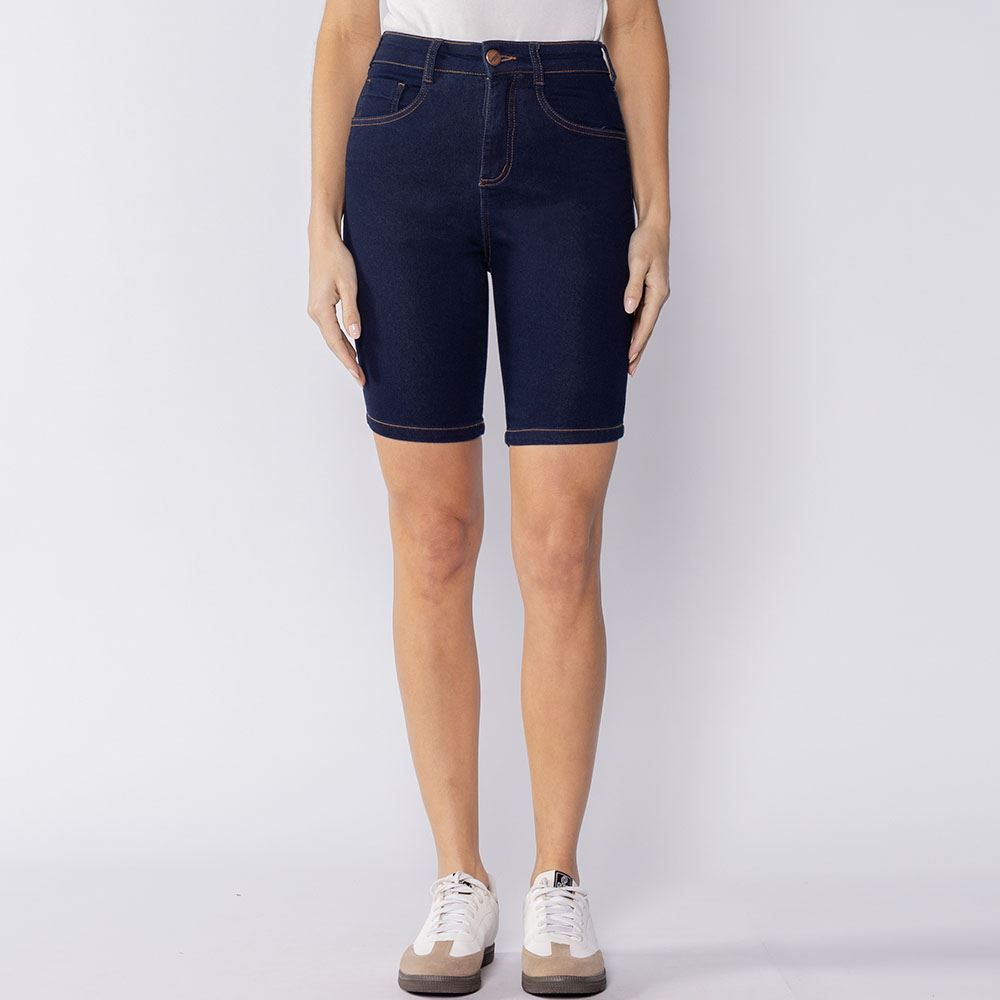 Bermuda Feminina Jeans Ciclista Patricia Foster