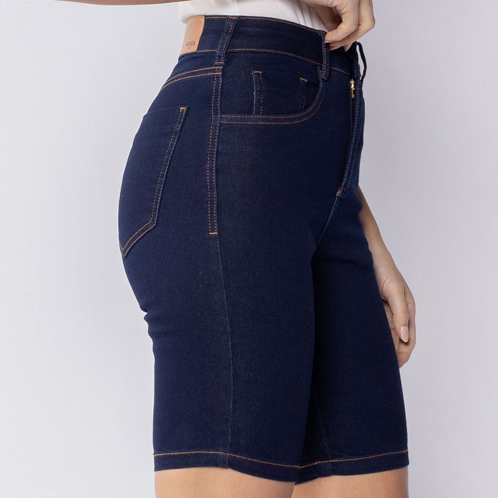 Bermuda Feminina Jeans Ciclista Patricia Foster