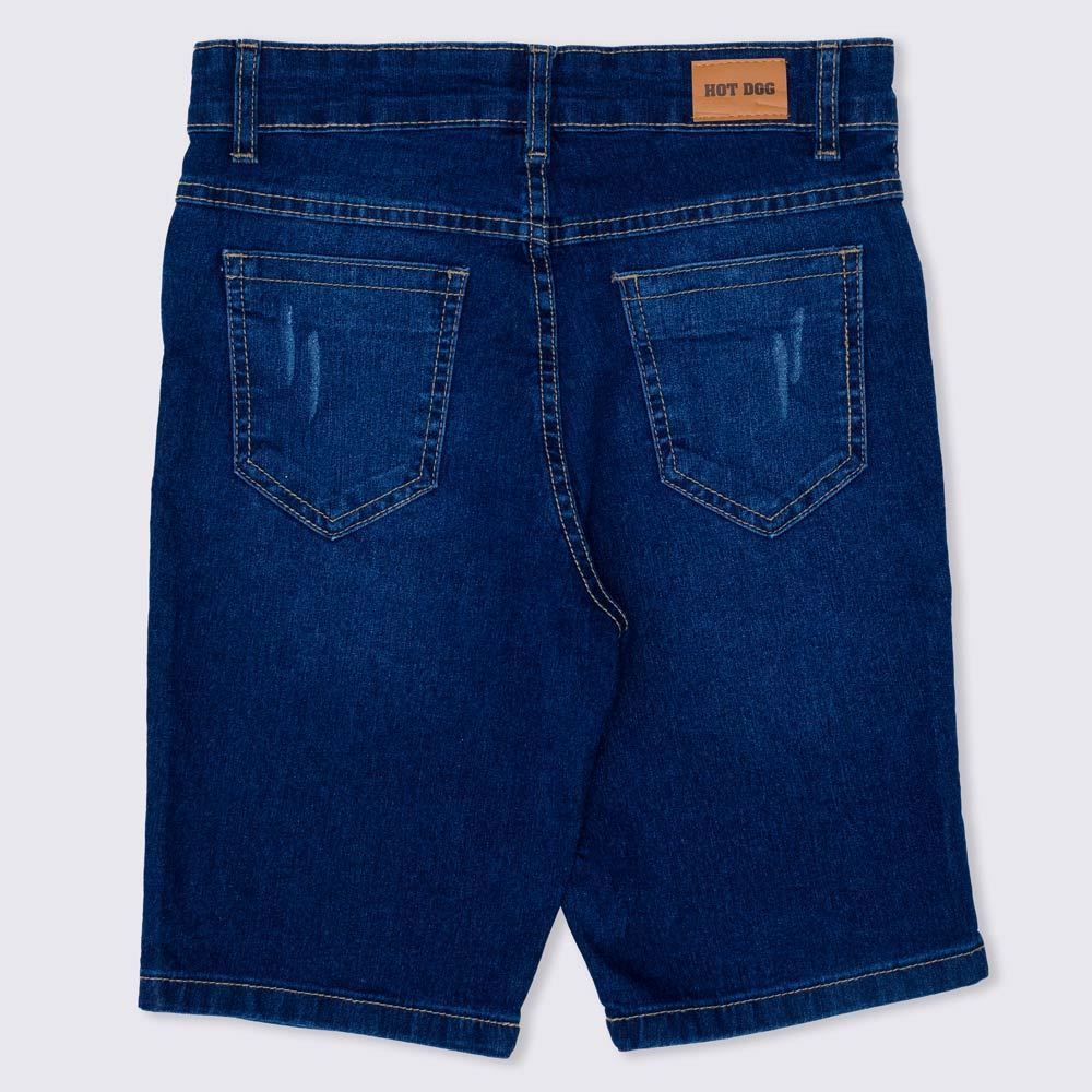 Bermuda Jeans 12 a 16 anos Menino Hot Dog