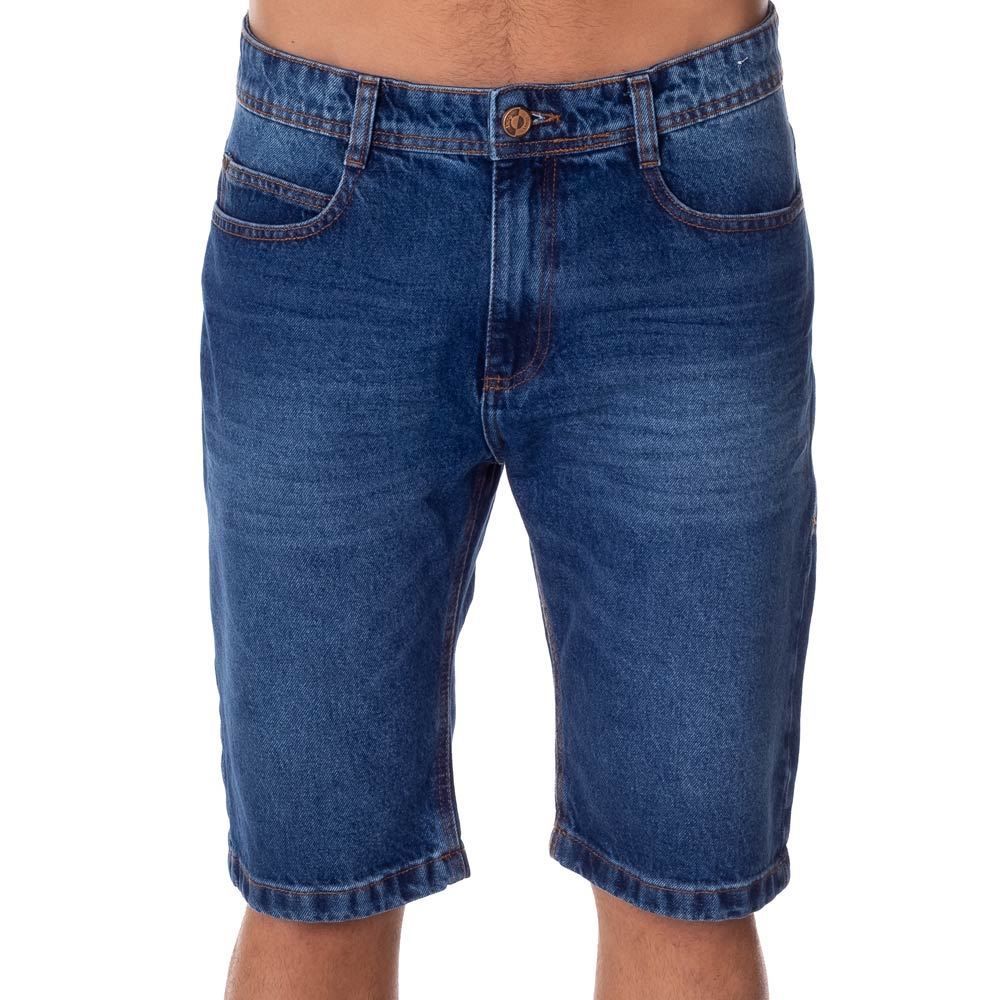 Bermuda Jeans com Bigode e Used Thing
