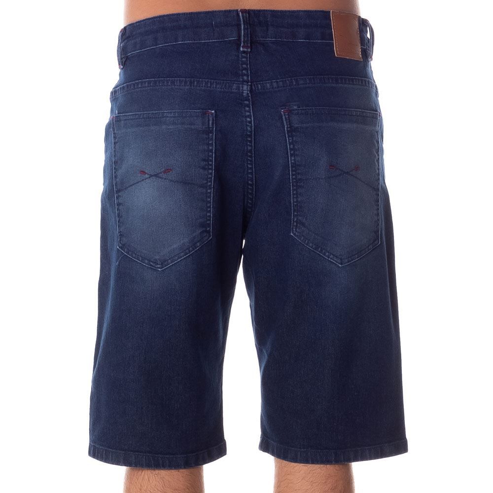 Bermuda Jeans com Bigode Laser Marc Alain