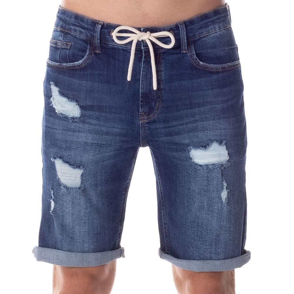 Bermuda Jeans com Cadarço Thing