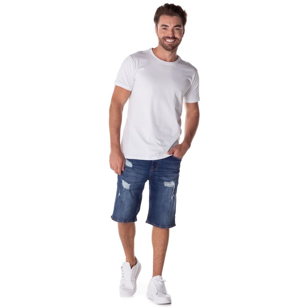 Bermuda Jeans com Cadarço Thing