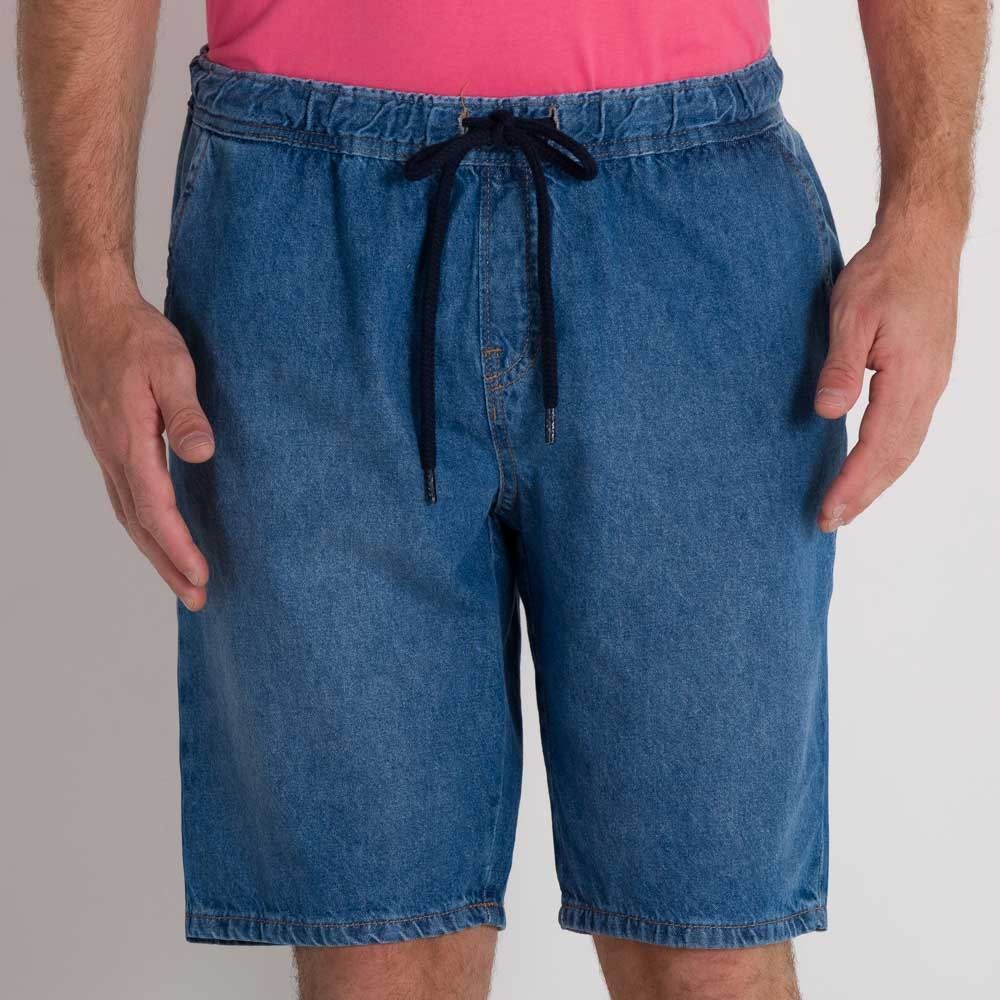 Bermuda Jeans Cós com Elástico Marc Alain