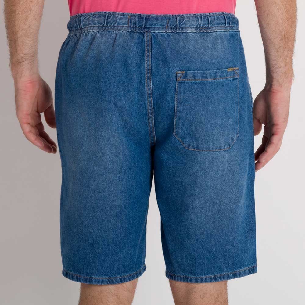 Bermuda Jeans Cós com Elástico Marc Alain