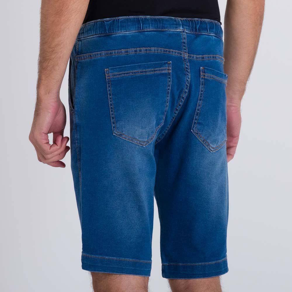 Bermuda Jeans Jogger com Elástico Marc Alain