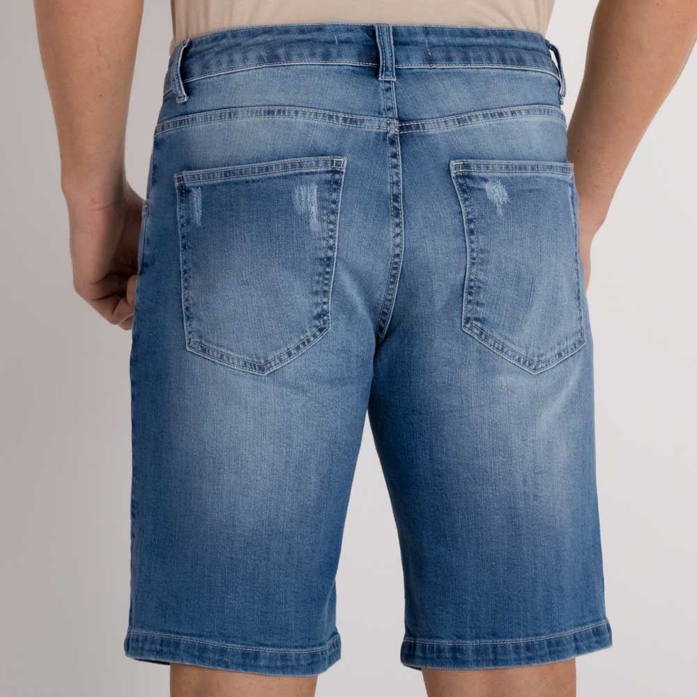 Bermuda Jeans Masculina com Fricção Marc Alain