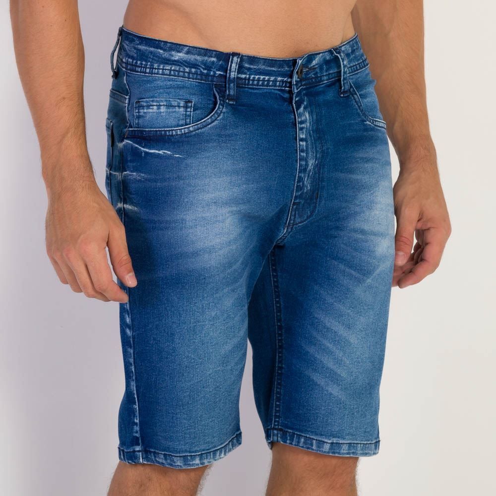 Bermuda Jeans Masculina Five Pockets Nicoboco