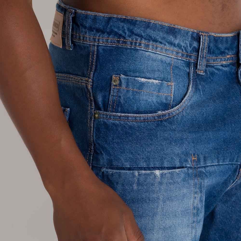 Bermuda Jeans Masculino Nicoboco