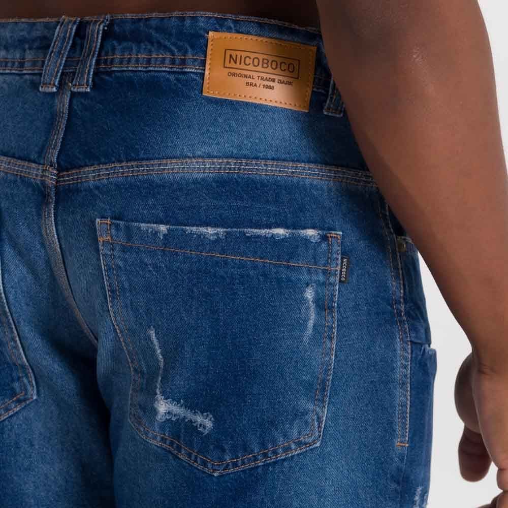 Bermuda Jeans Masculino Nicoboco