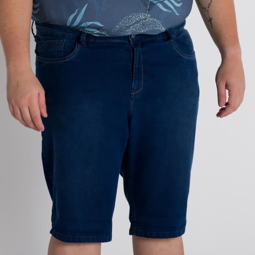Bermuda Jeans Masculino Plus Size Marc Alain
