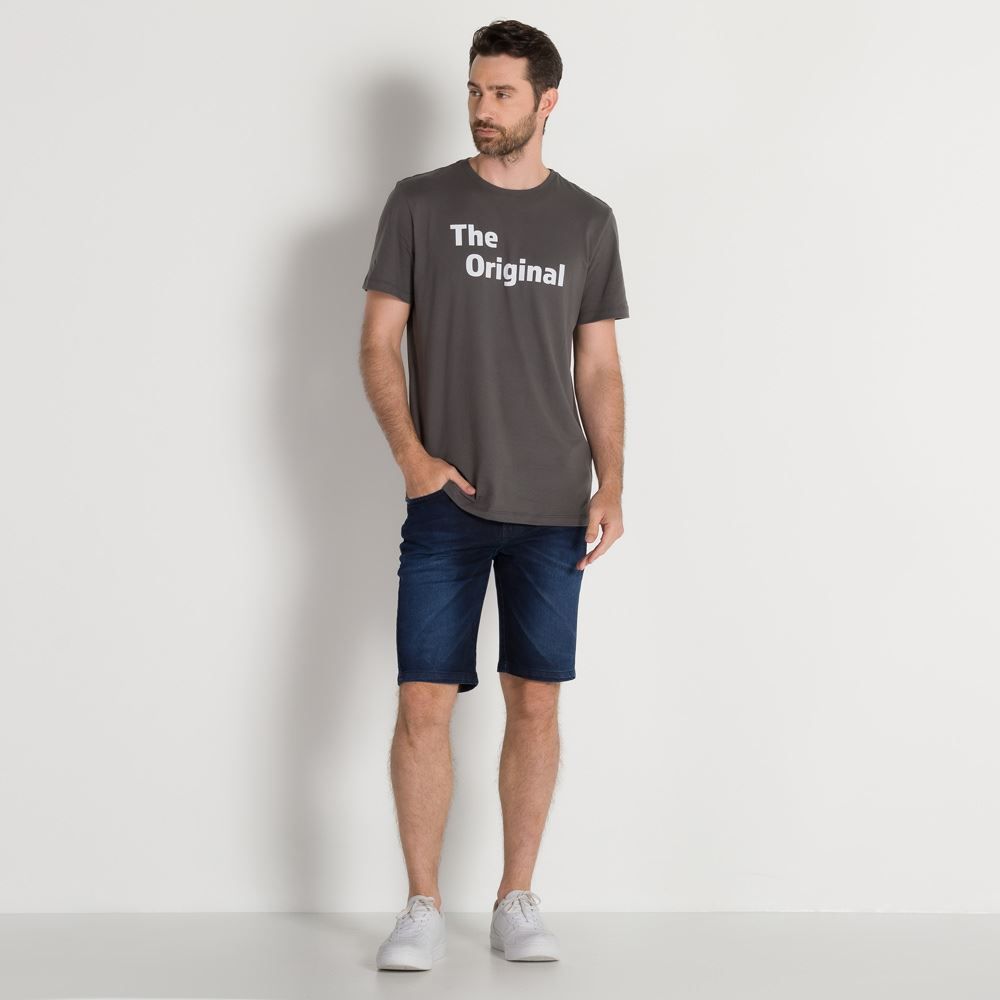 Bermuda Jeans Masculino Slim Marc Alain