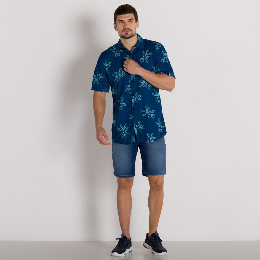 Bermuda Jeans Ponto Luz Marc Alain