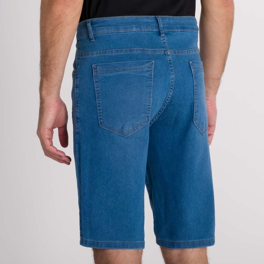 Bermuda Jeans Puído Minimalista Marc Alain