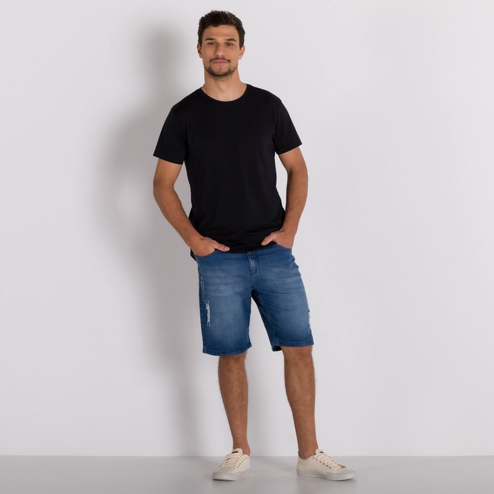 Bermuda Jeans Puídos Thing