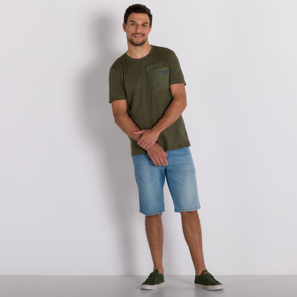 Bermuda Jeans Skinny Claro Rock&Soda