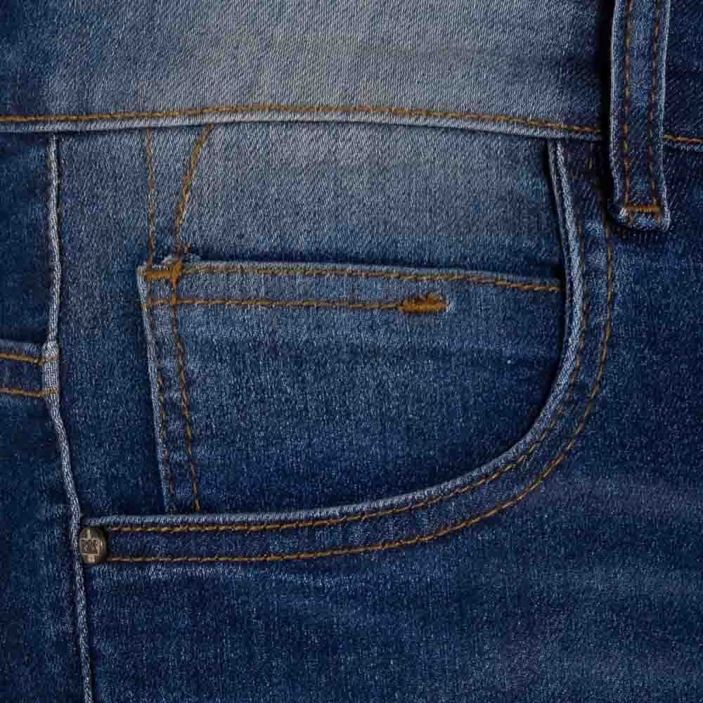 Bermuda Jeans Skinny com Bigodes Rock&Soda