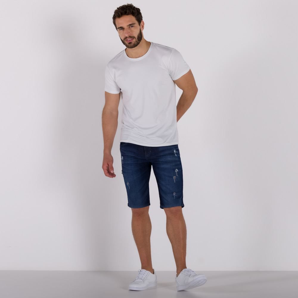 Bermuda Jeans Skinny Contraste Rock&Soda