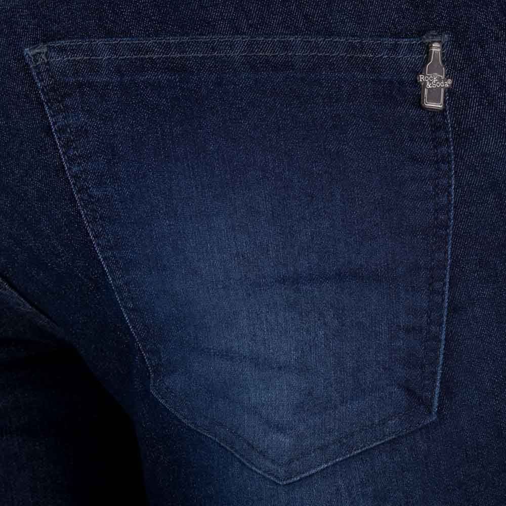 Bermuda Jeans Skinny Contraste Rock&Soda