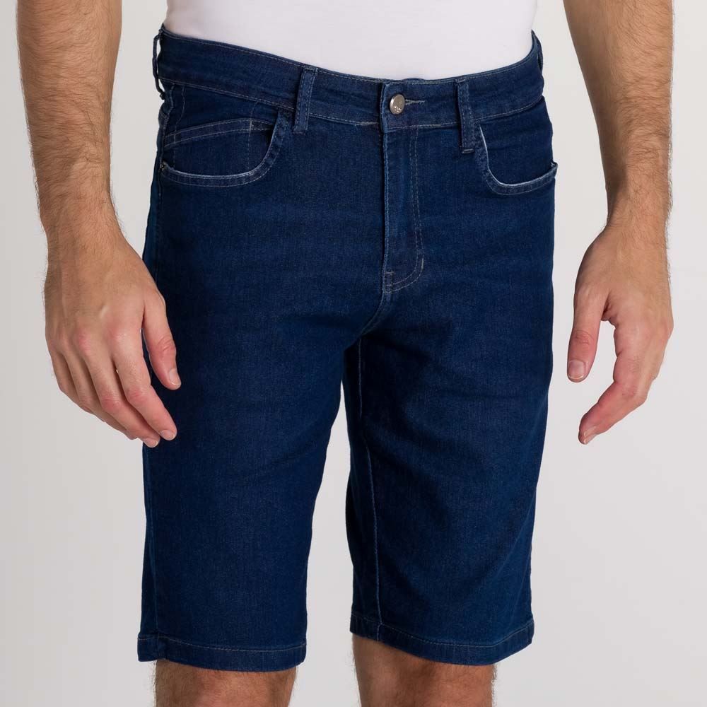 Bermuda Jeans Slim Básica Marc Alain