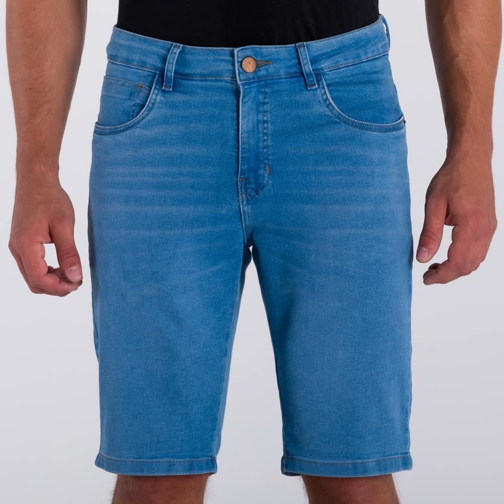 Bermuda Jeans Slim Claro Marc Alain