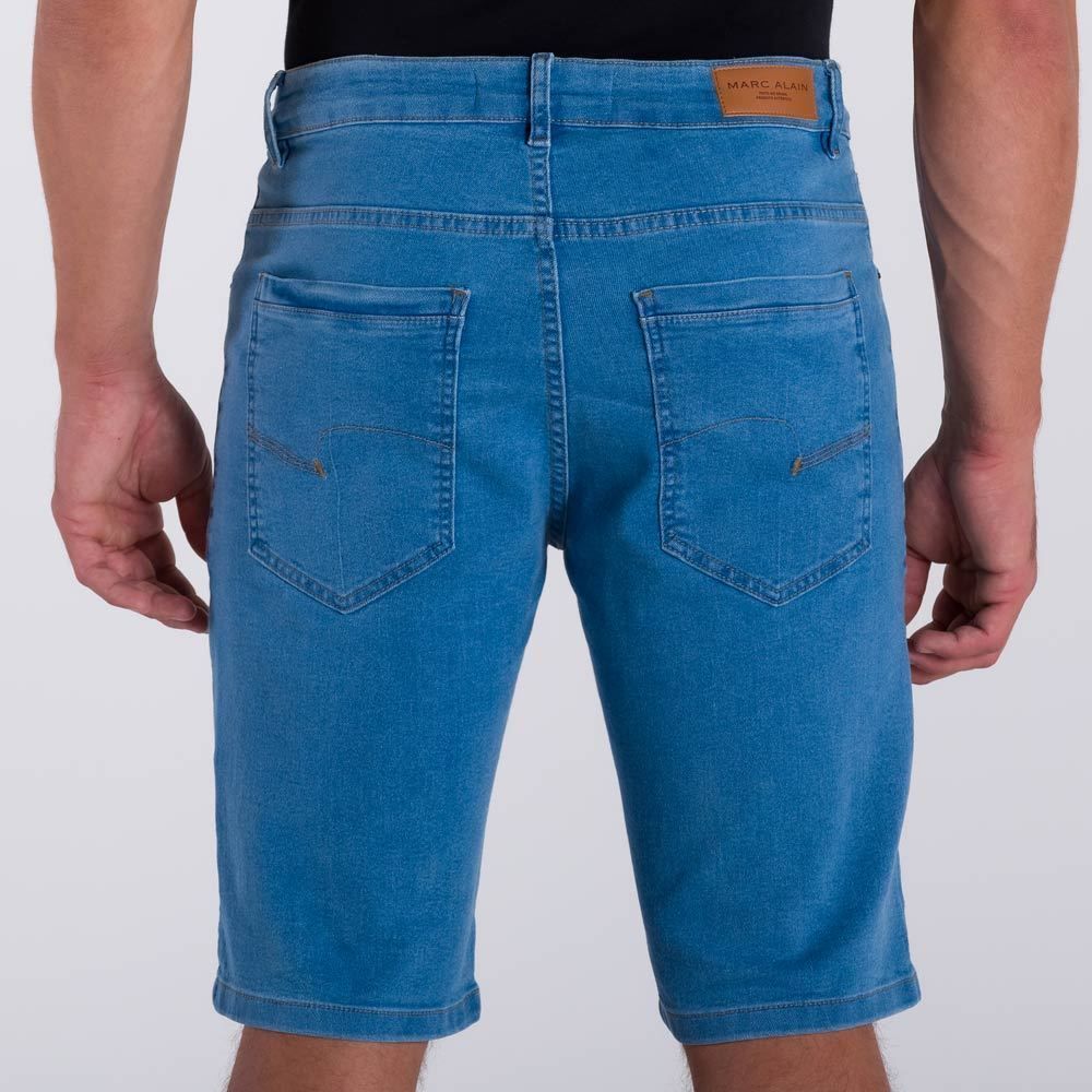 Bermuda Jeans Slim Claro Marc Alain
